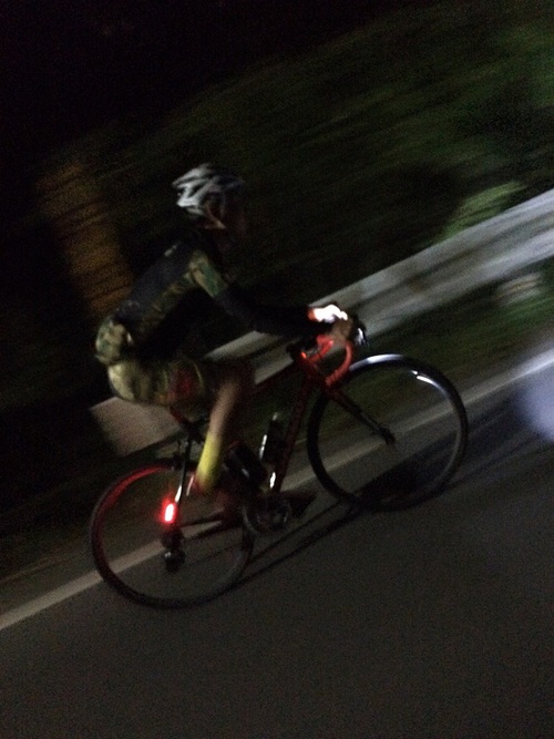 夜のサイクリング
