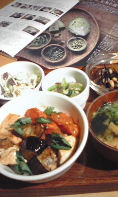 野菜の丼！