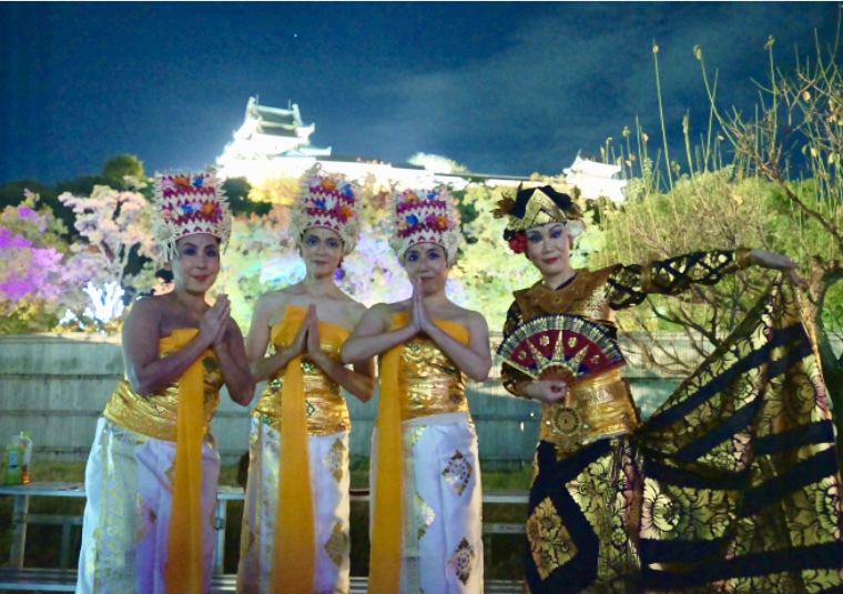 和歌山城 光と音の饗宴にバリ舞踊出演‼️