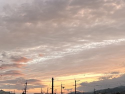 今日の夕焼け