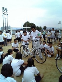 自転車安全教室実施
