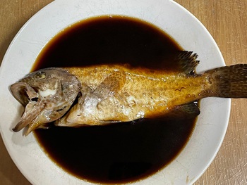 ハタの煮付け