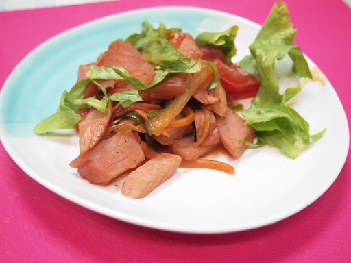 ハムと野菜の炒め物 ハムと野菜の炒め物