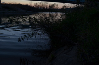 彼岸の紀の川の夕暮れ　その１