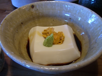 ごま豆腐　ＶＳ　うに　？