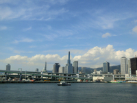 海から見た神戸