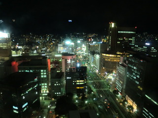 神戸市役所・展望ロビーからの夜景ー１