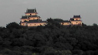 和歌山城が見える