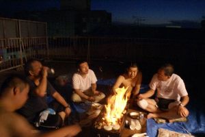 BBQ豪快に