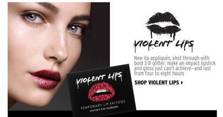 驚きのリップメイク　Violent Lips
