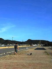 早朝の片男波