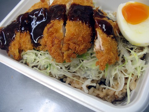松茸炊き込みご飯ソースカツ丼