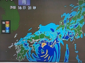 台風11号接近中