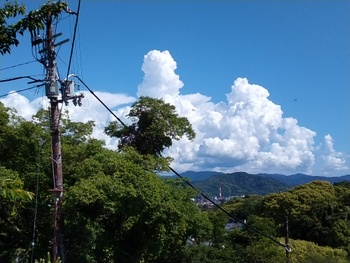 今日の空