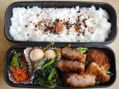 明日の天気は？　お弁当