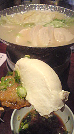 白湯（パイタン）湯豆腐