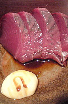 突き出し ケンケン鰹刺身