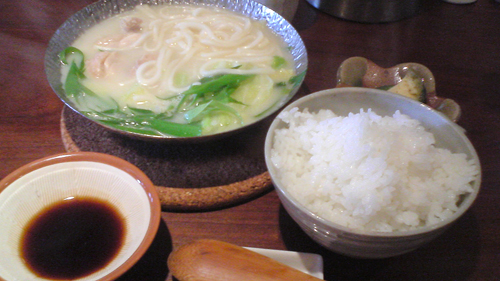 鶏白湯鍋ランチ