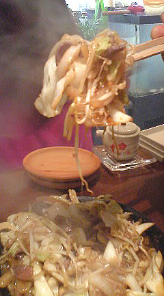 野菜炒め ファイヤー!