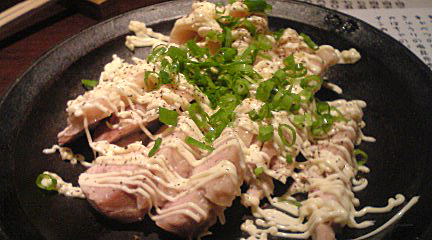 突き出し 蒸し鶏