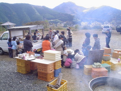 芋煮会＆紙漉き体験