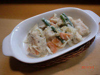 豆乳でグラタン