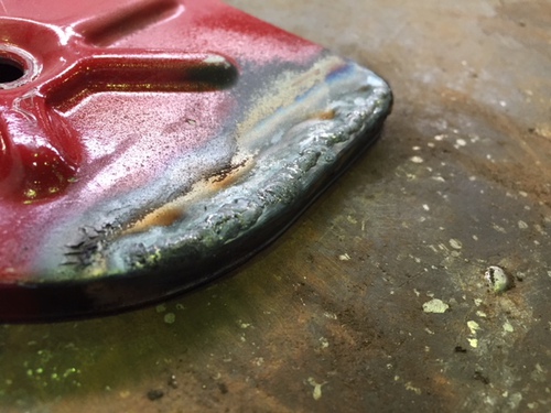 旧車の部品を溶接板金