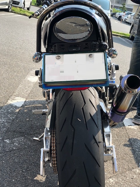 Z900RSアワビテール透かしメッキ加工