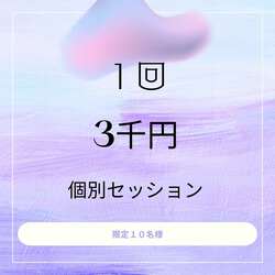 1回の個別セッション 1回の個別セッション