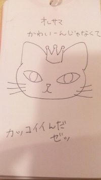 かわいーんじゃなくて、カッコイイんだゼッ