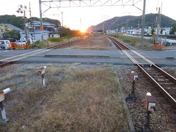 山陽線竜野駅