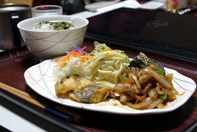 今日のお昼ご飯「野菜炒め」