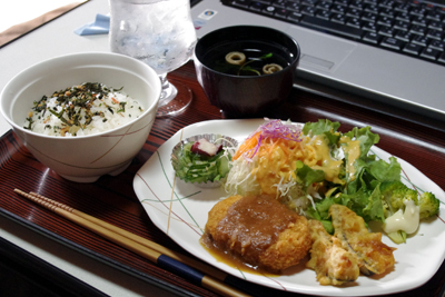 今日のお昼ご飯「コロッケ」