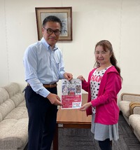 那賀振興局で取材