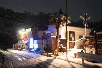雪だるま 今~~!今日の夕焼け