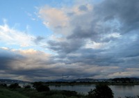 紀ノ川夕景 2016/09/08 18:59:18